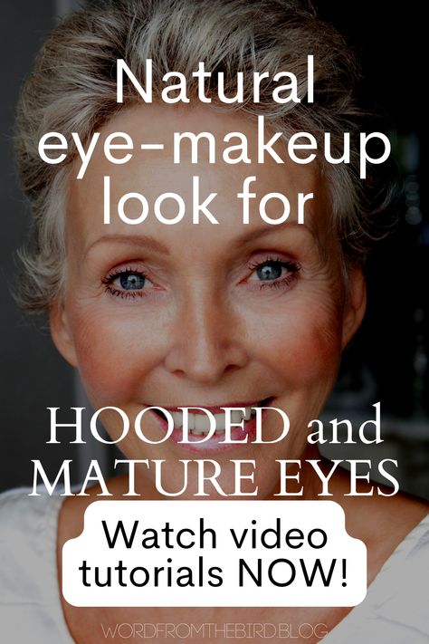 How to Apply Makeup to Hooded Eyes: The Best Tips and Tutorial Videos for 2022 - Word From The Bird Eyeliner On Older Women Eyes, Elegant Makeup For Hooded Eyes, Makeup For Saggy Eyelids, Eye Makeup For 70 Year Old Women, Make Up For Women Over 60, Hooded Eyeshadow Tutorial, How To Apply Eye Makeup, Eye Makeup Older Women, Easy Hooded Eye Makeup Tutorials