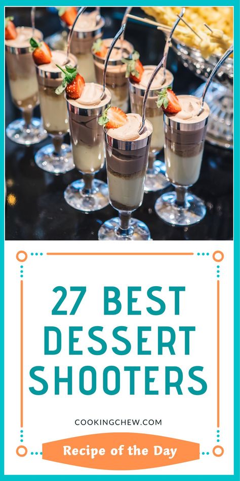 This is 27 Best Dessert Shooters, our round-up recipes of the day. Fancy Dessert Shooters, Mexican Dessert Shooters, No Bake Cheesecake Shooters Recipes, Gluten Free Dessert Shooters, Dessert Shots Ideas, Wedding Shooters Desserts, Christmas Shooters Desserts, Brownie Shooter Desserts, Shooters Recipes Dessert