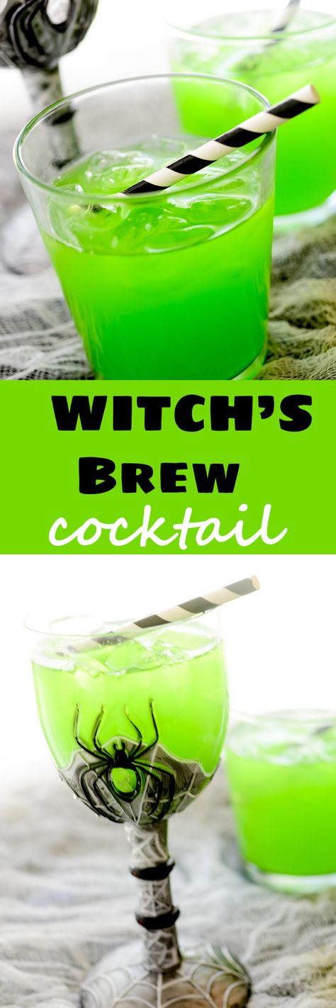 Witch's Brew Cocktail #Halloween #witch #drinks - Recipe Diaries Witch Drinks, Witches Brew Cocktail Recipe, Tequila Recipes, Cocktail Halloween, Resep Koktail, Halloween Witches Brew, Uhyggelig Halloween, Halloween Cocktail, Jello Shot