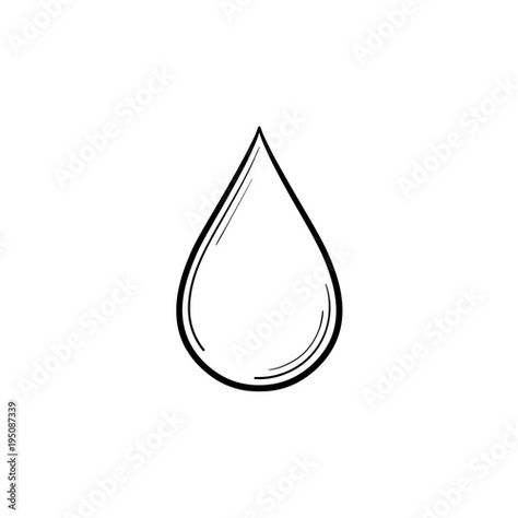 Water Drop Tattoo Small, Water Drop Sketch, Water Drop Illustration, Surf Truck, Water Drop Tattoo, Drop Illustration, Drop Tattoo, Water Drop Drawing, Water Drop Vector