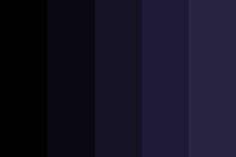 Dark Blue Colour Palette, Midnight Blue Color Palette, Dark Purple Color Palette, Blue Color Pallet, Dark Blue Colour, Dark Color Palette, Black Color Palette, Cool Color Palette, Purple Color Palettes