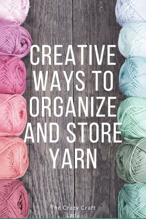 Diy Yarn Storage Ideas, Diy Yarn Organizer, Yarn Storage Solutions, Yarn Storage Ideas, Diy Yarn Holder, Yarn Display, Knitting Organization, Craft Closet Organization, Knitting Room