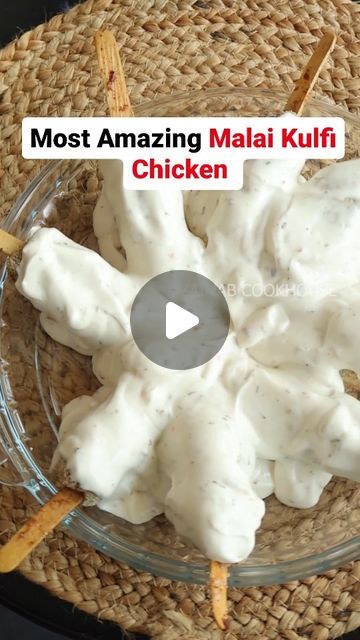 59K views · 1.8K likes | ‎زينب شیخ‎ on Instagram: "The Most Amazing Chicken Malai Kulfi Kabab for Ramzan.

Save and Share the Reel for the Future Reference !

📌 Ingredients details as follows
Boneless chicken 500 gm 
Shan seekh masala powder 1 Tsp 
Black pepper powder 1/2 Tsp
Chili flakes 1 Tsp 
Coriander powder 1 Tsp 
Cumin powder 1/2 Tsp 
Garam masala powder 1/2 Tsp 
Chaat Masala powder 1 Tsp 
Green chilli paste 1/2 tsp 
Crushed garlic 1 Tsp 
Salt as required
Mint leaves
Coriander leaves
Ghee 1 Tsp 

For Coating 
Semolina (Rawa)
Salt
Eggs 

For Cream Sauce
3 Tbsp Cream
2 Tbsp Mayonnaise 
2 Tbsp Cream Cheese 
White pepper powder
Chilli flakes
Oregano 

Follow @zainabcookhouse for more such amazing Recipes.

#zainabcookhouse #iftarrecipe #ramadanrecipe #ramzaan2024 #muslimrecipes #kulfika Malai Kulfi, Chicken Malai, Ramzan Recipe, Garam Masala Powder, Amazing Chicken, Iftar Recipes, Chilli Paste, Salted Egg, Chaat Masala