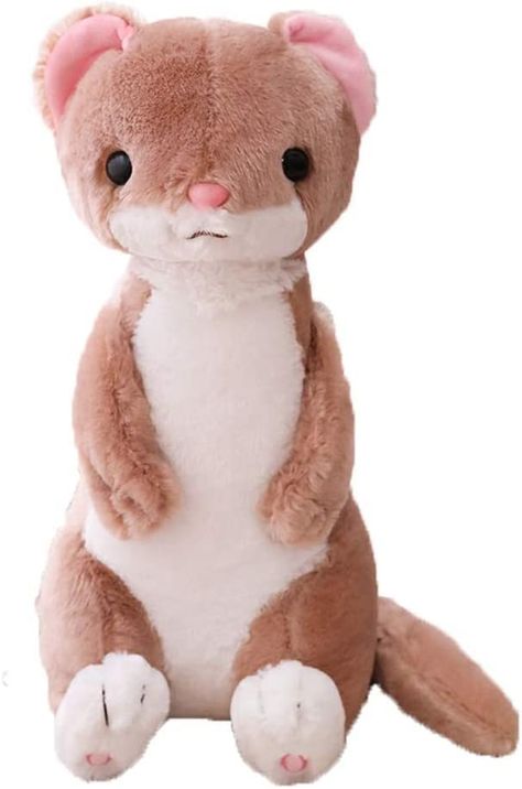 Ferret Plush, Ferret Toys, Cute Ferrets, Kawaii Plushies, Kawaii Animals, Cute Stuffed Animals, Kids Pillows, Cute Toys, Cute Plush