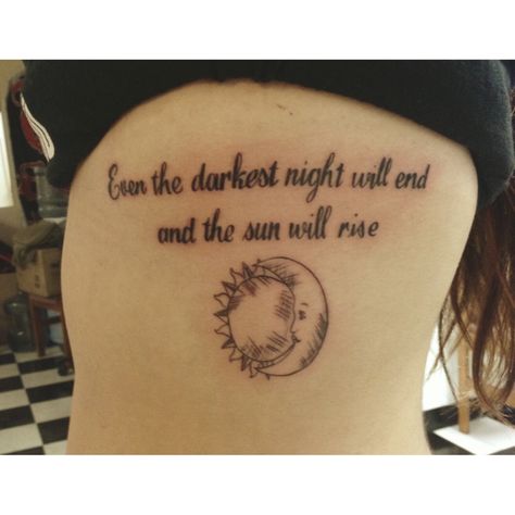 Les Misérables tattoo with sun moon Sun And Moon Tattoo With Quote, Moon Tattoo With Quote, Moon And Sun Tattoo Meaning, Tattoo With Sun, Tattoo With Quote, Sun Tattoo Meaning, Moon And Sun Tattoo, Meaning Quotes, Sun And Moon Tattoo