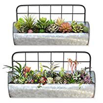 Check this out! Tin Shelves, Metal Wall Basket, Wall Planters Outdoor, Wall Basket Storage, Shelves For Kitchen, Galvanized Metal Wall, Hanging Wire Basket, Metal Farmhouse, Galvanized Buckets