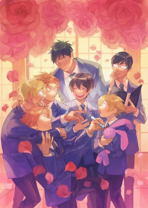 Kiss Kiss Fall In Love, Ouran High School Host Club Funny, Ouran Highschool Host Club, Host Club Anime, Shojo Anime, Ouran Highschool, Ouran Host Club, Ouran High School Host Club, High School Host Club