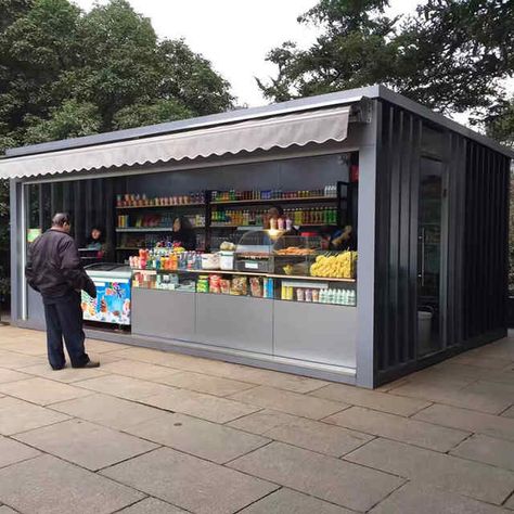 Shipping Container Store, Shipping Container Restaurant, Container Coffee Shop, Sea Container Homes, Container Restaurant, Container Cafe, Container Shipping, Sea Containers, Container Conversions