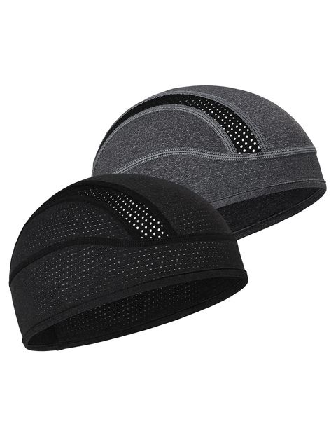 PRICES MAY VARY. Mesh Elastic closure Hand Wash Only FORGET SWEATING AND DISCOMFORT: MELASA wicking helmet liner soaks up your sweat and keeps it out of your eyes. Recommended for athletes, heavy sweaters and guy who do real work. DESIGNED TO BE WORN UNDER HELMETS & HARD HATS: Say goodbye to smell, sweat and itchy sensations. Our breathable skull cap helmet liner both protects your skin and keeps sweat away from it. Comfortable feelings guaranteed. COOLING MESH ICE SILK SKULL CAP HELMET LINER: Y Branded Caps, Helmet Liner, Heavy Sweaters, Running Hats, Mens Casual Dress Outfits, Hat For Men, Hat For Man, Keep Cool, Mesh Design