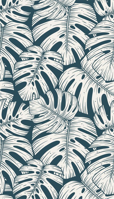 Tropical Wallpaper Texture Seamless, Leaves Wallpaper Iphone, Forest Foliage, Palm Tree Vector, Natural Forest, Quirky Prints, Wallpaper Seamless, Foliage Design, Motif Tropical