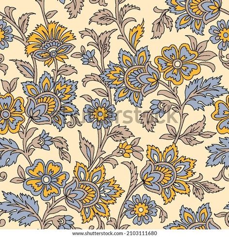 Modern Textiles Patterns, Mughal Flowers, Kalamkari Pattern, Dwarikadhish Hd Wallpaper, Textile Pattern Texture, Digital Print Textiles, Wallpaper Illustration, Kalamkari Painting, Club Fashion