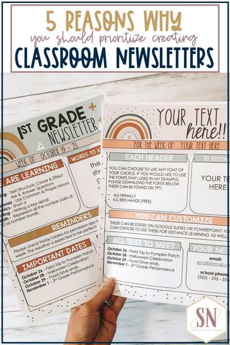 Reading Newsletter For Parents, Elementary Parent Communication, Math Newsletter For Parents, Teacher And Parents Working Together, Classroom Parent Communication, 1st Grade Newsletter, Prek Newsletter Template Free, Weekly Newsletter To Parents Preschool, Weekly Parent Newsletter Templates