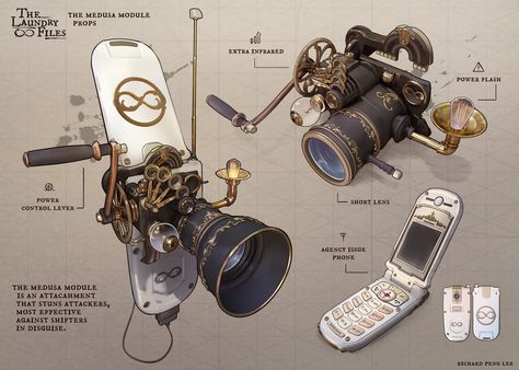 Feng Zhu Design, Feng Zhu, Steampunk Vehicle, Steampunk Artwork, Sci Fi Props, Props Concept, Arte Steampunk, Props Art, Fantasy Props