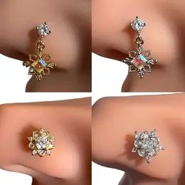 Nose Rings with dangle | L rod | Stainless steel | Gold plated | Piercing Jewelry Tiktok Shop, Nose Rings, Nose Piercing, Piercing Jewelry, Piercings, Gold Plate, Nose Ring, Plating, Stainless Steel