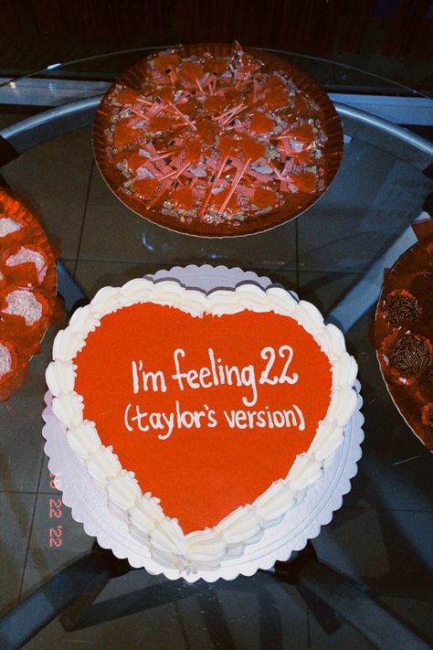 Taylor Swift Cake Taylors Version, 22 Taylors Version Cake, 22 Red Taylor Swift, Taylor Swift 22 Birthday Theme, I’m Feeling 22 Birthday, Cakes 22 Birthday, 22 Taylor Swift Birthday Ideas Cake, I Dont Know About You But Im Feeling 22 Cake, Feeling 22 Birthday Cake Taylor Swift