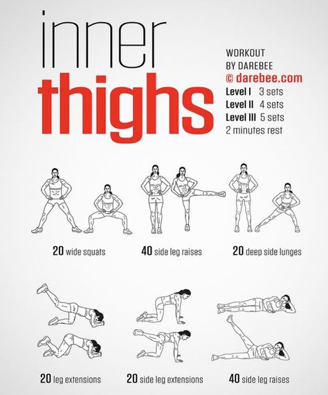 Inner Leg Workouts, Inner Workout, Thigh Exercises For Women, 12 Minute Workout, Leg Workout At Home, Tone Thighs, Inner Thigh Workout, Workout Without Gym, Thigh Exercises