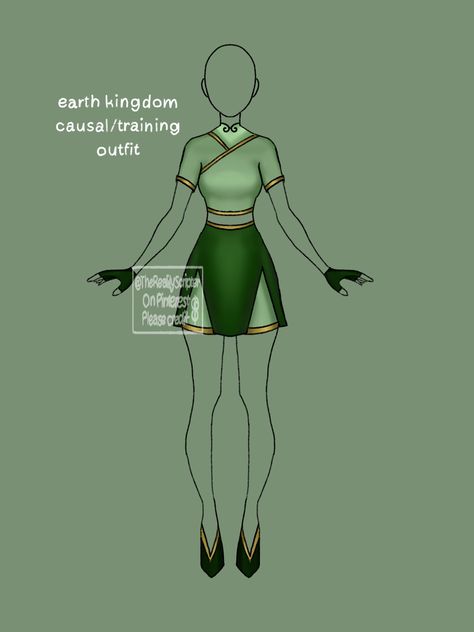 Avatar Outfits Earth Kingdom, Atla Earthbender Outfits, Earth Kingdom Outfits Atla, Avatar The Last Airbender Earth Kingdom Outfits, Avatar The Last Airbender Outfits Earth, Atla Outfit Ideas, Earth Bending Outfit, Atla Clothes Design, Avatar The Last Airbender Oc Earthbender