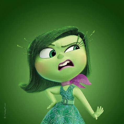 disgust inside out aesthetic pixar green Feature Film, Inside Out, Film, Disney, Green, Hair, Blue