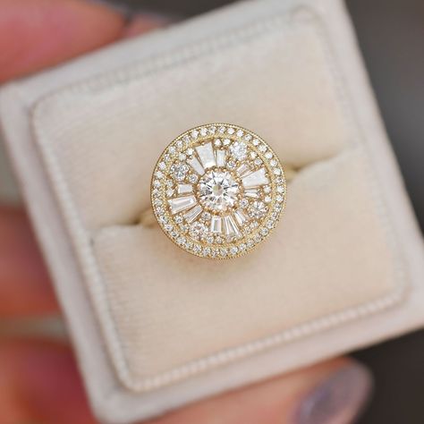 When you find your dream engagement ring! Our Round Shape Brilliant Cut Halo Diamond Mosaic Ring✨ It is the classic engagement ring reimagined with elegance and art deco allure. Available on our website! Available in any ring size & metal color 💕 #engagementring #alternativeengagementring #uniqueengagementring #vintageinspiredengagementring #sapphireengagementring #ringoftheday #nontraditionalbride #artdeco #artdecojewelry #haloengagementring Vintage Inspired Art Deco Rings Vintage Inspire... Mosaic Diamond Ring, Mosaic Engagement Ring, Art Deco Engagement Ring Vintage, Nontraditional Bride, Mosaic Ring, Art Deco Rings, Dream Engagement Ring, Hunter King, Deco Rings