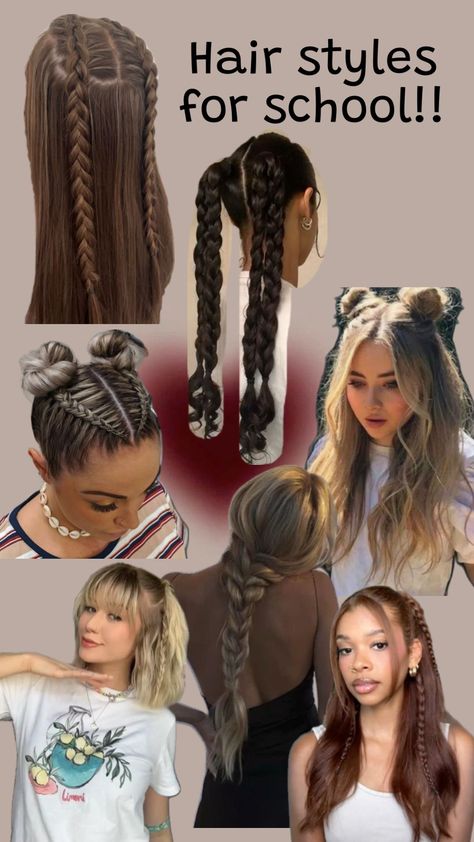 #hairstylesforschool #haircare #hairinspo #hair #outfitinspo #inspo #beauty #school #backtoschool #summerfits #popular #lfl School Routine For Teens, Softball Hairstyles, Beauty School, Teen Hairstyles, Hairstyles For School, Cute Makeup, Hair Hacks, Hair Inspo, Cute Hairstyles