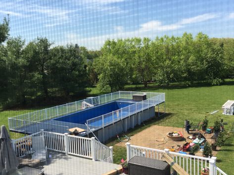 best above ground pool ever - made in USA (NJ) Aluminum Wall Panel, Stock Pools, Oval Pool, Rectangle Pool, Best Above Ground Pool, Outside Pool, Leisure Pools, Pool Ladder, Pool Care