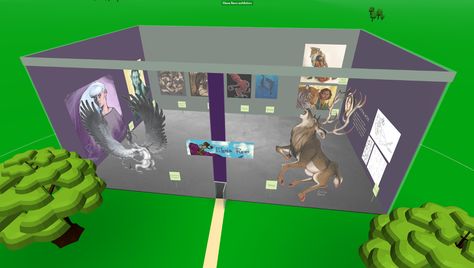 You wouldn’t mind getting your own exhibition — but no gallery has ever invited you? Who needs real galleries and museums when you can… Vr Exhibition, Modern Restaurant Design, Modern Restaurant, Restaurant Design, Virtual Reality, Design Inspo, You Think, Create Your, Create Your Own