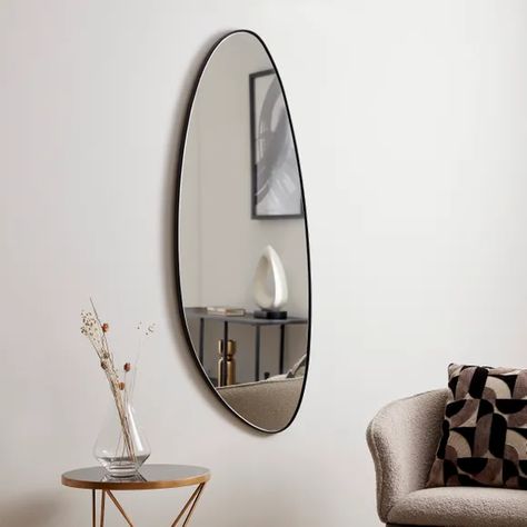 Pebble 120cm x 45cm Wall Mirror | Dunelm Pebble Mirror, Pebble Wall, Barn Bedrooms, Room Mirrors, Mid Century Mirror, Cosy Bedroom, Fireplace Mirror, Living Room Mirrors, Bedroom Mirror