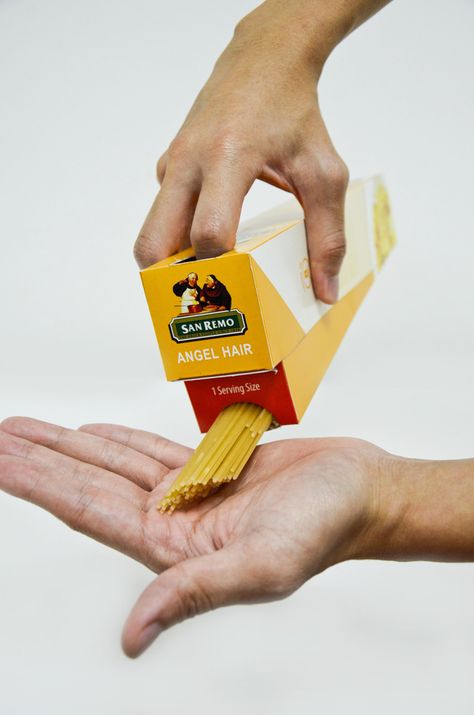 Pasta Packaging Design, Interesting Packaging Design, Pasta Packaging, Pasta Box, Interesting Packaging, Clever Packaging, Rice Packaging, Smart Packaging, Cool Packaging