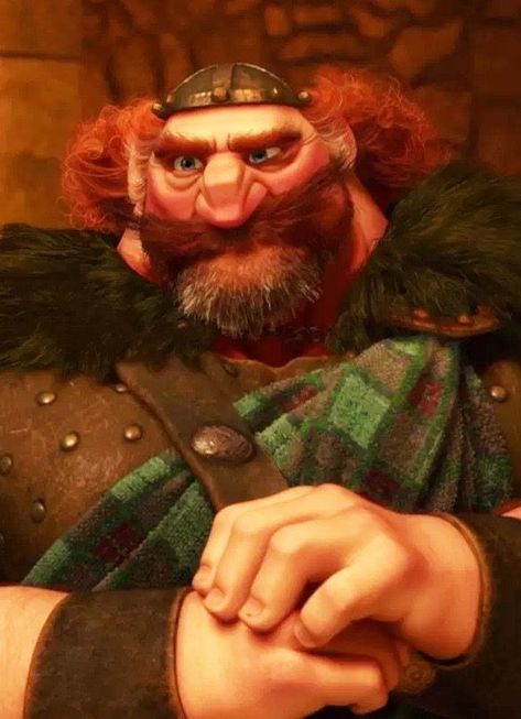 From Pixar’s Brave (2012) Brave King Fergus, King Fergus Brave, Princesa Merida Disney, King Fergus, Brave Characters, Brave Disney, Brave 2012, Brave Merida, Princess Merida