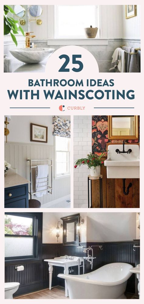 If you feel like it’s time for a bathroom upgrade, we've got the perfect idea. Bathroom wainscoting is a great way to add style without breaking your budget – or completely overhauling the space. Powder Rooms With Wainscotting, Wainscoting Bathroom Ideas, Powder Room With Beadboard, Waynes Coating Bathroom, Bathroom With Wainscotting, Small Bathroom Wainscoting Ideas, Wainscoting Ideas Bathroom, Bathroom Wainscotting, Bathroom Wainscoting Ideas