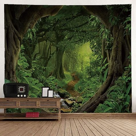 Dorms Decor, Dorm Decoration, Picnic Tablecloth, Forest Tapestry, Large Tapestries, Living Room Dorm, Deco Nature, Mandala Wall Art, Tapestry Art