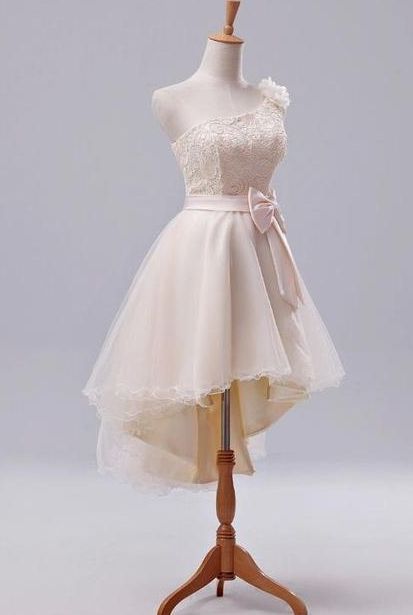 Homecoming Dresses High Low, Short Wedding Dress Vintage, High Low Party Dresses, Homecoming Dresses Lace, Color Rush, Satin Tulle, Make Your Own Dress, Lace Homecoming Dresses, Dresses Short