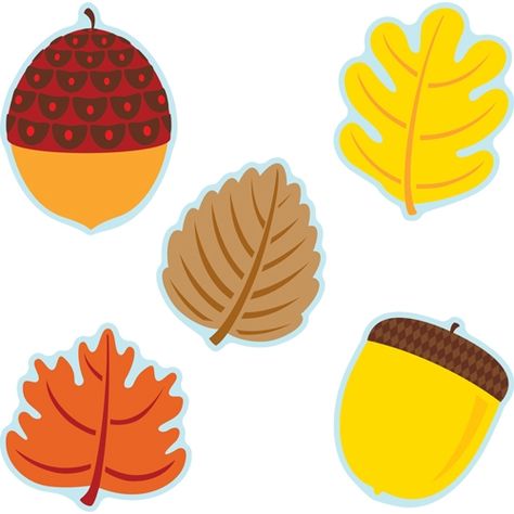 Fall Mix Colorful Cut-Outs® Mini Assorted, CD120180 Fall Classroom, Carson Dellosa, Autumn Season, Cut Outs, In Style, Design