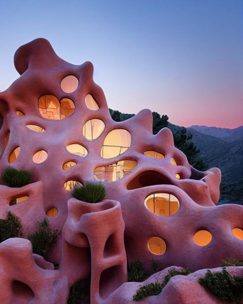 Architecture Unique, Modernist Architects, Organic Architecture, Objet Design, Earthship, Unique Architecture, Contemporary Minimalist, Architectural Inspiration, Dream Home Design