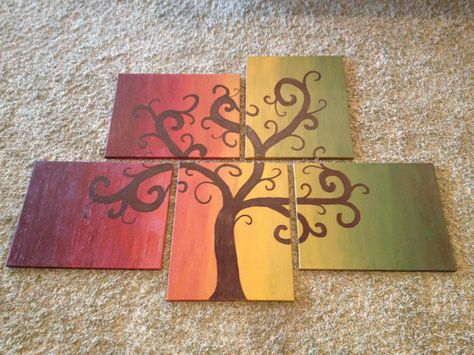 Multi canvas painting Canvas Painting Ideas Simple, Painting Ideas Simple, Multi Canvas Painting, Multiple Canvas Paintings, Multi Canvas Art, Canvas Painting Ideas, Paint Matching, Family Painting, Group Art