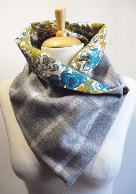 25+ Creative Picture of Scarf Sewing Pattern Scarf Sewing Pattern Check Tweed Fabric 100 Wool Snoodscarfneck Warmer With Liberty  #pattern #scarf #sewing  #sewingpatterneasy Scarf Crafts Ideas, Scarf Crafts, Scarves Ideas, Scarf Sewing, Scarf Sewing Pattern, Sewing Scarves, Crochet Hooded Scarf, Hair Wrap Scarf, Snood Scarf