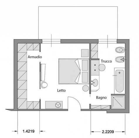 Bathroom Behind Bedroom Wall, Bedroom Design Plan, Plan Bedroom, Master Suite Layout, Korean Interior Design, Master Suite Floor Plan, Bedroom Plan, Bedroom Closet Design, Master Room