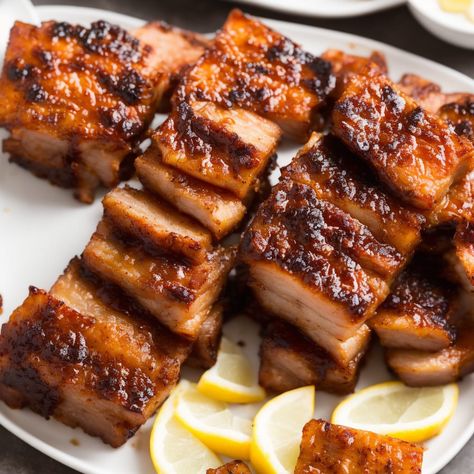 How To Cook Pork Belly Slices In Oven - Recipes.net Pork Belly Slices Recipes, Pork Belly Recipe Oven, Pork Belly Oven, Pork Belly Recipes Easy, Pork Belly Recipes Crispy, Fried Pork Belly, Pork Roast In Oven, Pork Belly Slices, Pork Recipes For Dinner