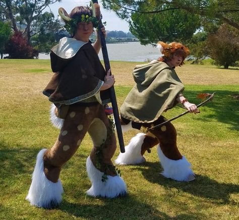 Imp Costume, Renfaire Costume, Deer Legs Cosplay, Deer Cosplay, Faun Cosplay Diy, Goat Legs Cosplay, Faun Cosplay, Ren Faire Creature Costume, Half Deer Half Human Cosplay