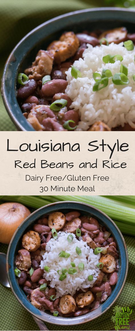 Italian Chicken Sausage, Louisiana Style, Red Beans And Rice, Beans And Rice, Italian Chicken, Gluten Free Dinner, Chicken Sausage, Red Beans, Soy Free