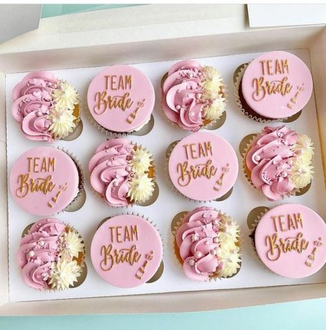 Hen Do Cakes Ideas, I Do Cupcakes, Hens Cupcakes Ideas, Bachelorette Party Cupcake Ideas, Bride Cupcakes Shower Ideas, Cupcakes Bridal Shower Ideas, Bridal Party Cupcakes, Cupcake Bridal Shower Ideas, Hen Party Cupcakes Ideas