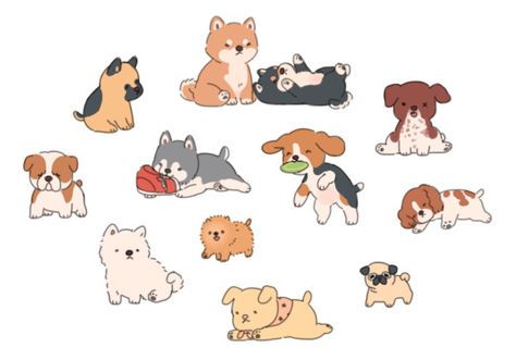 pupper overlord Aesthetic Dog Drawing, Chibi Dog, Cute Dog Drawing, Drawing Help, Aesthetic Dog, Puppy Drawing, Animal Doodles, 강아지 그림, Sketches Tutorial