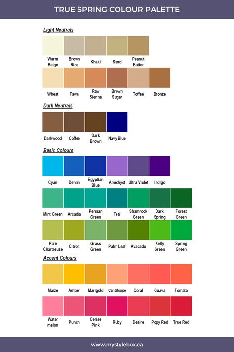 Spring Colour Palette Clothes, Spring Colour Palette Fashion, True Spring Color Palette Clothes, Warm Spring Color Palette Clothes, True Spring Nails, Warm True Spring Color Palette, True Spring Colour Palette Outfits, True Spring Hair Color Ideas, True Spring Colour Palette