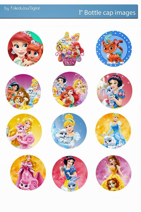 Palace Pets Birthday, Disney Palace Pets, Disney Palace, Disney Princess Palace Pets, Movie Crafts, Princess Palace Pets, Circle Collage, Free Collage, Palace Pets