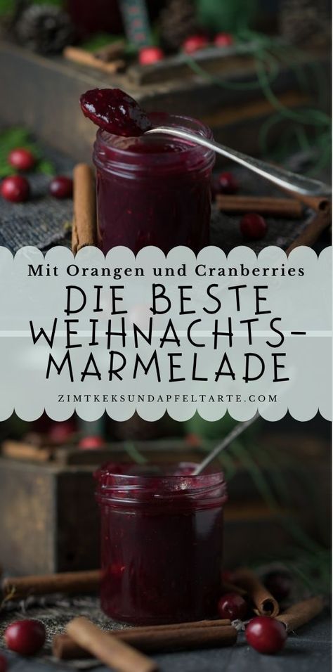 Christmas Jam, Cinnamon Cookies, Med Tech, Winter Desserts, Fruit Jam, Xmas Food, Jams & Jellies, Jam Recipes, Marmalade