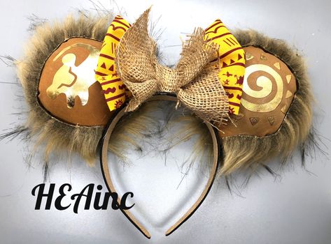 Ratatouille Ears, Disney Ears Diy, Lion King Ears, Animal Kingdom Ears, Diy Mickey Mouse Ears, Lion King Disney, Chef Mickey, Diy Disney Ears, Disneyland Ears