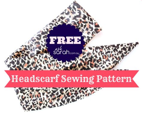 Headscarf Pattern, Diy Head Scarf, Headbands Diy, Scarf Sewing Pattern, Boho Head Wrap, Sewing Headbands, Women's Headbands, Diy Headbands, Chemo Hats