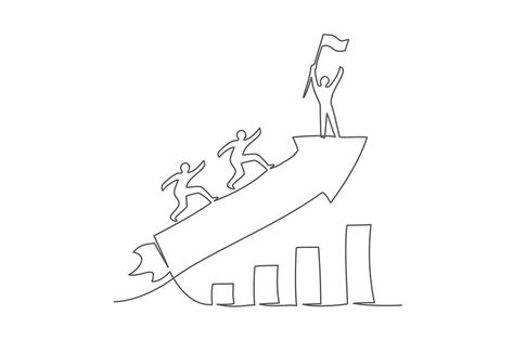 Group of persons flying on arrow One line drawing Business, teamwork, success, leadership and goal concept. Successful Person Drawing, Success Drawing Art, Leadership Drawing Ideas, Teamwork Drawing, Goal Drawing, Leadership Drawing, Leadership Illustration, Successful Drawing, Leadership Poster