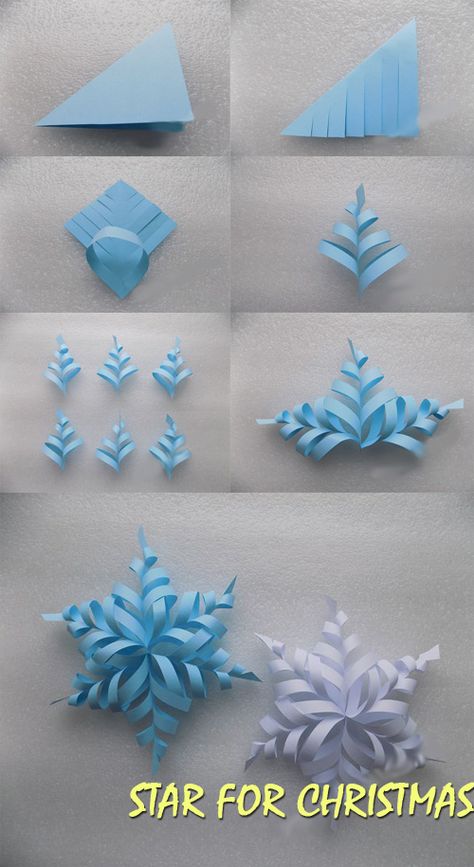 Star For Christmas, Diy Christmas Paper, Kraf Kertas, Diy Crafts Christmas, Paper Christmas Decorations, For Christmas, Kraf Diy, Christmas Origami, Christmas Activities For Kids