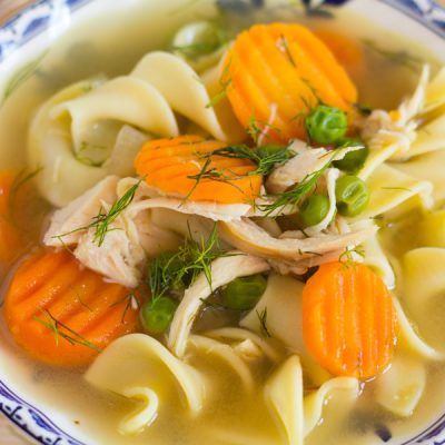 Lemon Dill Chicken Noodle Soup Lemon Dill Chicken, Classic Chicken Noodle Soup, Dill Chicken, Mushroom Barley Soup, Food Meat, Lemon Dill, Barley Soup, Chicken Soup Recipes, Creamy Soup